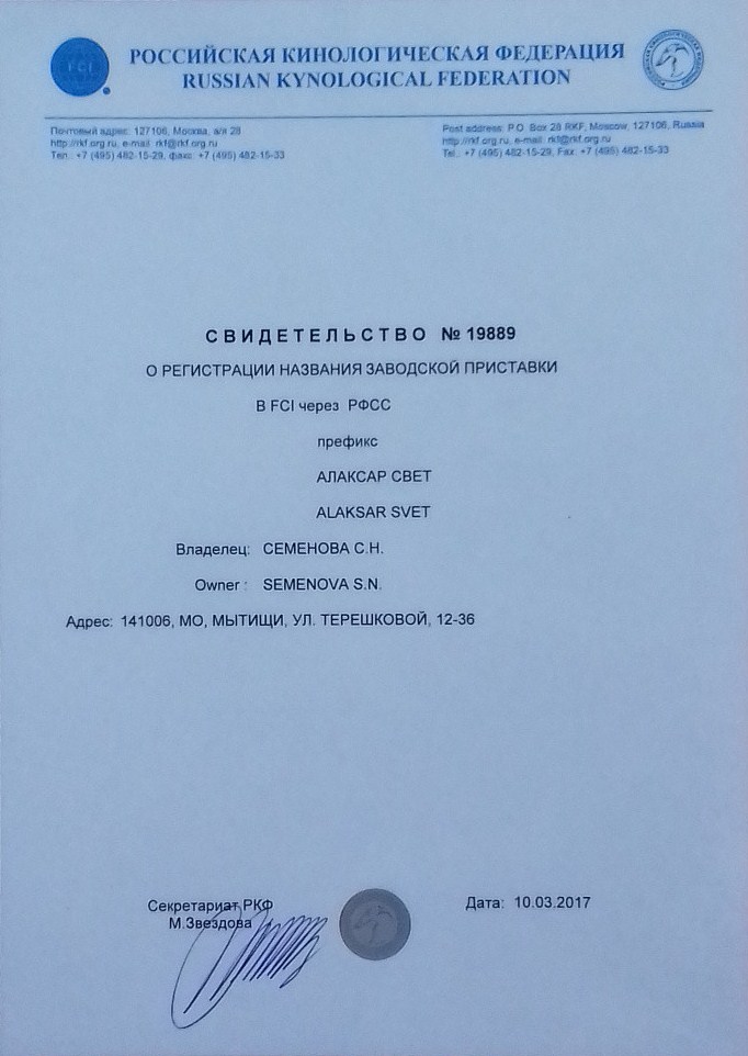РЕГИСТРАЦИОННЫЙ НОМЕР